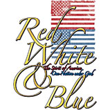 Custom Heat Transfer - Red, White & Blue Inspirational 9x12