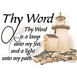 Custom Heat Transfer - Thy Word 12x14