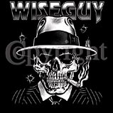 Custom Heat Transfer - Wiseguy Skeleton Mobster 12x13