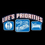 Custom Heat Transfer - Life's Priorities - Racing 7x13