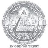 Custom Heat Transfer - Annuit Coeptis In God We Trust 9x12