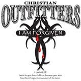 Custom Heat Transfer - Christian Outfitter - I Am Forgiven - Tribal 13x13