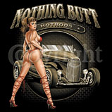 Custom Heat Transfer - Nothing Butt Hot Rods 12x13