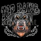 Custom Heat Transfer - Top Dawg - Rott 12x13