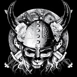 Custom Heat Transfer - Warrior Skull 10x10