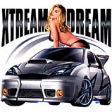 Custom Heat Transfer - Xtream Dream-Car/Woman 13x18