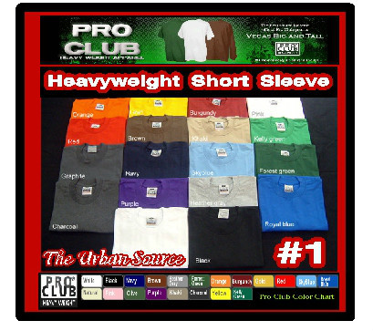 Pro Club Hoodie Size Chart