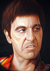 Custom Heat Transfer - Tony Montana (Scarface)  11 x 14