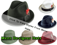 Click to View Mens Designer Hats