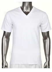 HEAVY WEIGHT STANDARD V-NECK T-SHIRT WHITE